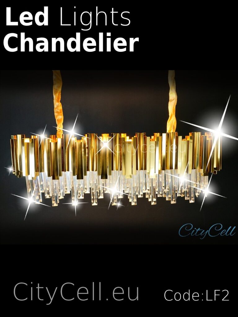 Led Light Chandeliere Cyprus Shop Showroom Limassol Oredr Buy Gold Crystal